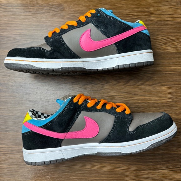 Nike Dunk Low PRO SB Size 9.5 Men Shoes 304292 062 Dark Charcoal/Bright Pink
